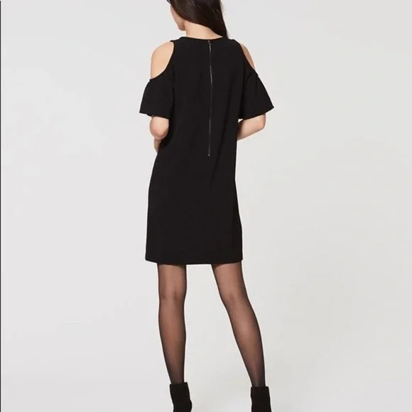 LOFT Black Cold Shoulder Dress - Picture 2 of 10
